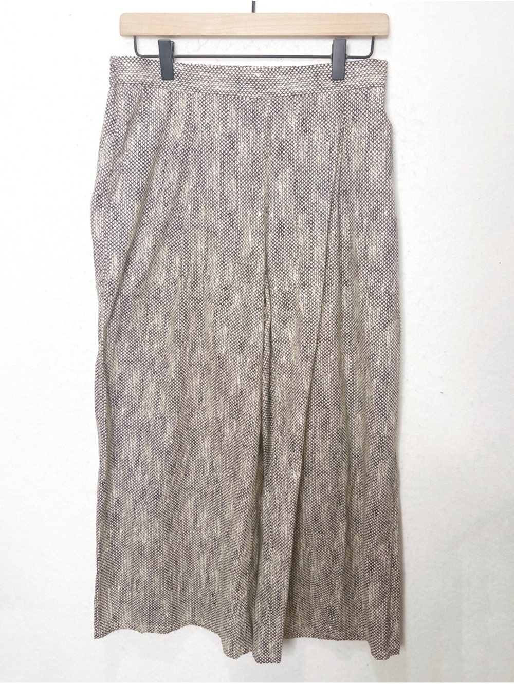 Eileen Fisher Chainette 100% Organic Cotton Print Wide Leg Pull On Pants Size XS - Picture 3 of 8
